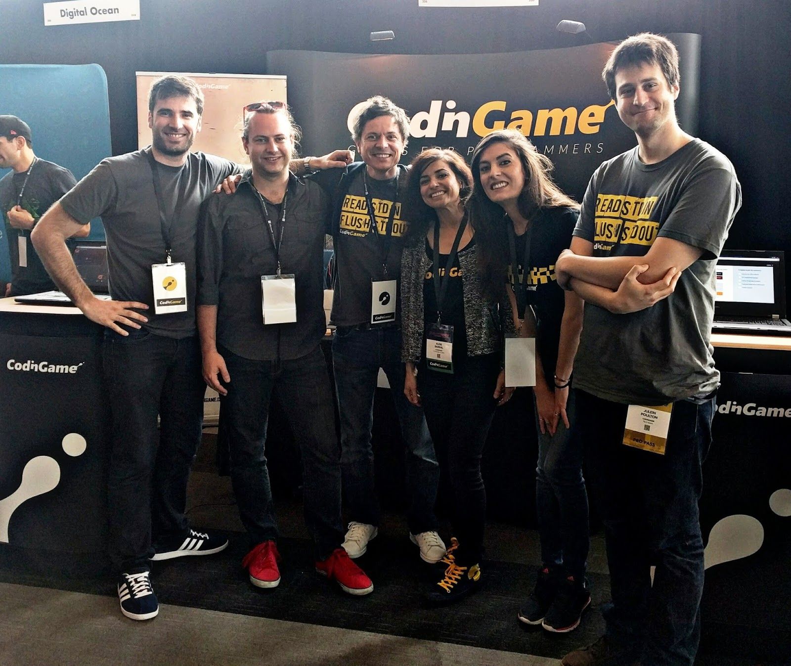 CodinGame team with Brandon at DeveloperWeek