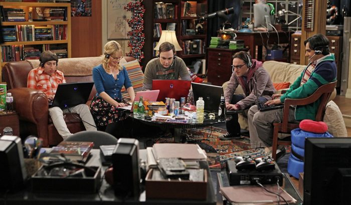 game night in Big Bang Theory