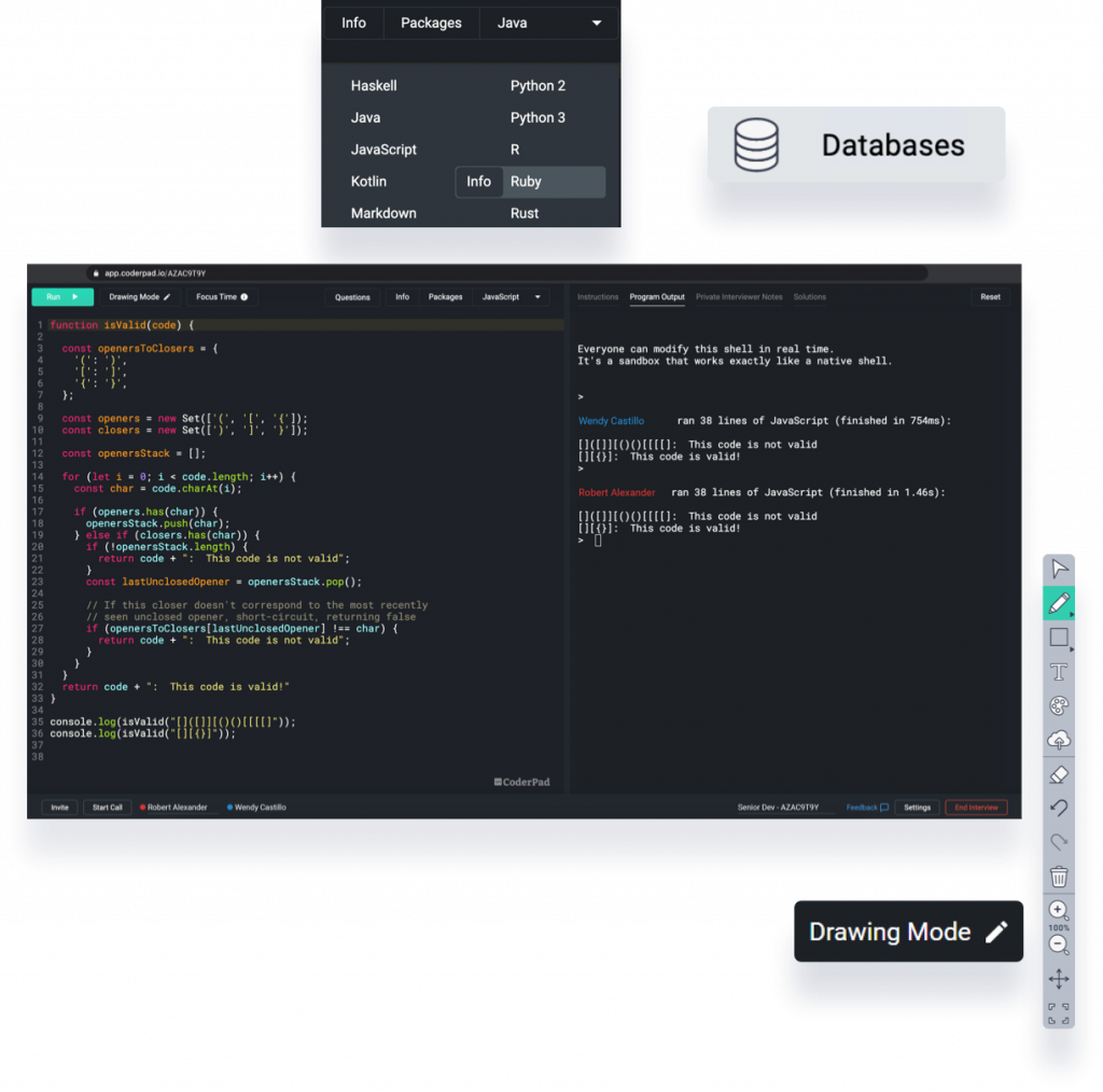 CoderPad sandbox